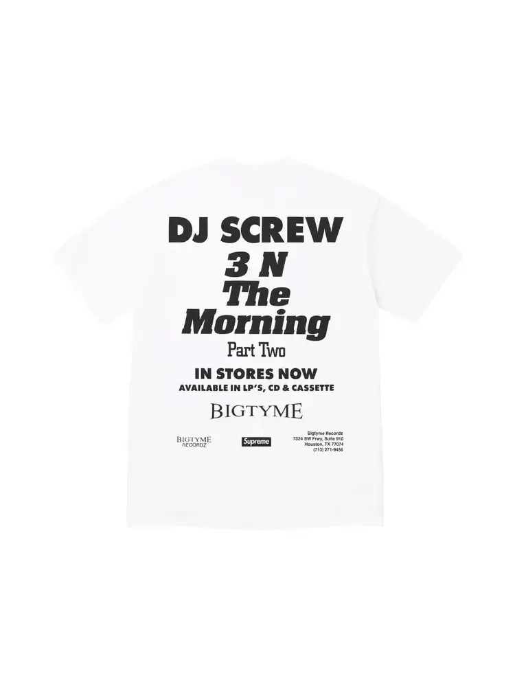 Футболка Supreme x Dj Screw Suc Tee — изображение 2 из 2, белый