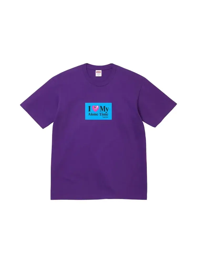 Футболка Supreme Alone Time — изображение 1 из 1, фиолетовый