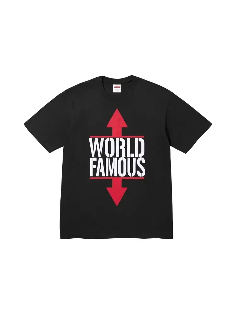 Футболка Supreme World Famous Tee 'Black' — изображение 1 из 2, черный