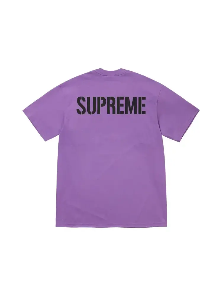 Футболка Supreme World Famous Tee 'Purple' — изображение 2 из 2, фиолетовый