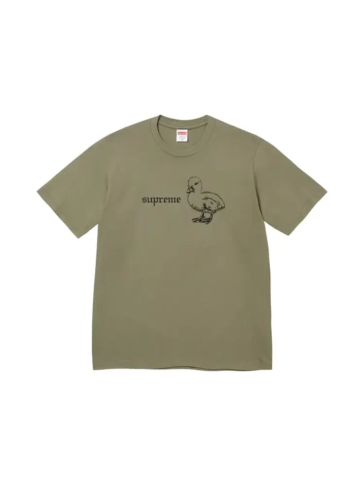 Футболка Supreme Duck Tee, цвет «светло-оливковый» — изображение 1 из 1