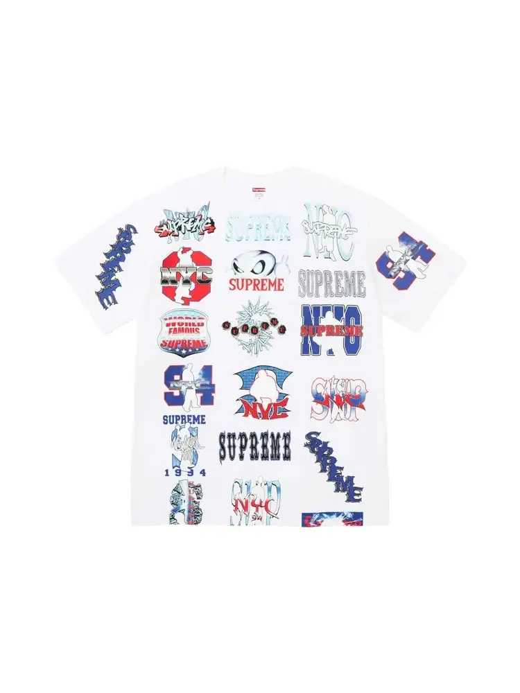 Футболка Supreme Flash Tee 'White' — изображение 1 из 2, белый