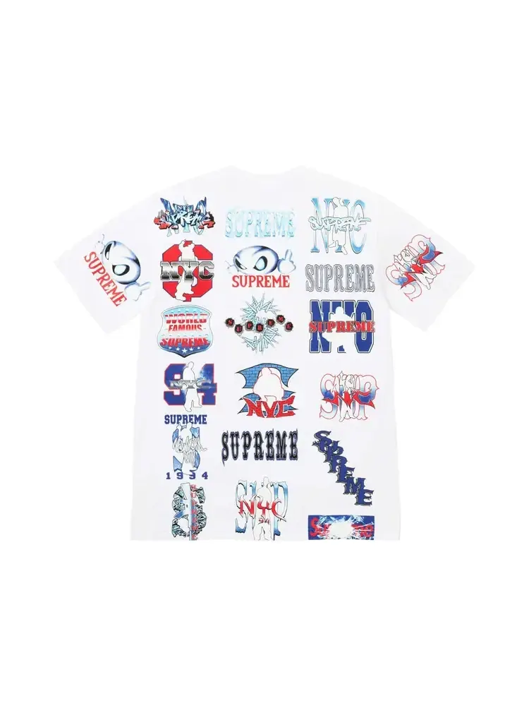 Футболка Supreme Flash Tee 'White' — изображение 2 из 2, белый