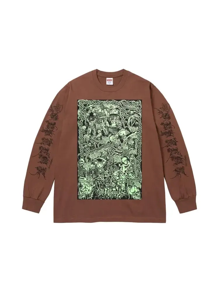 Футболка с длинными рукавами Supreme Wombat — изображение 1 из 2, коричневый