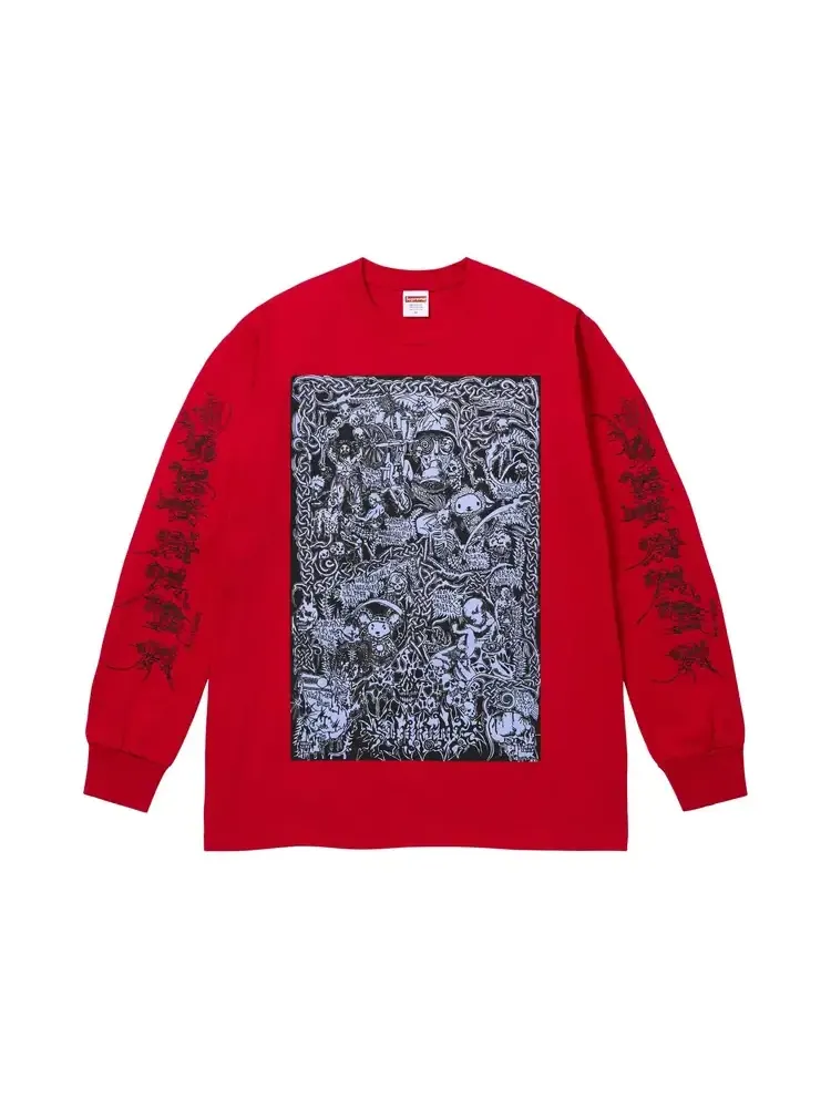 Футболка с длинными рукавами Supreme Wombat — изображение 1 из 2, красный