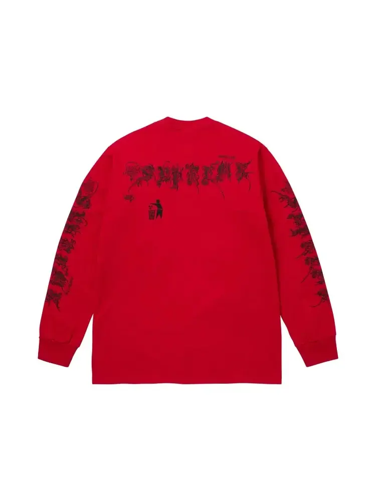 Футболка с длинными рукавами Supreme Wombat — изображение 2 из 2, красный