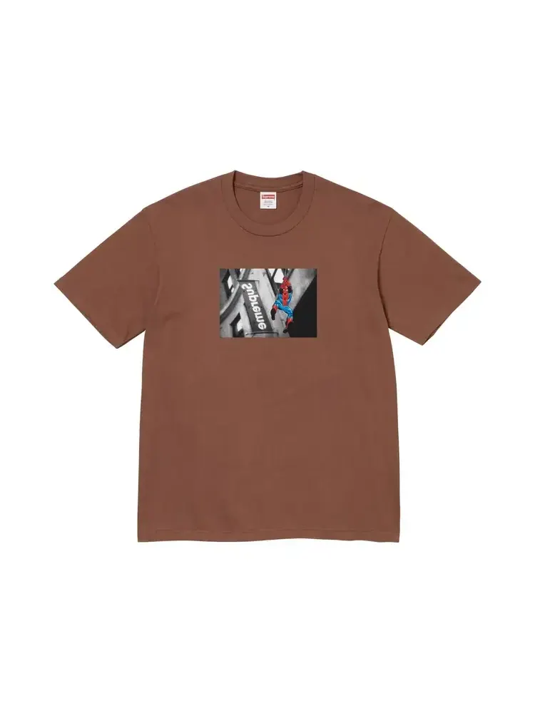 Футболка Supreme x Spider-Man — изображение 1 из 1, коричневый