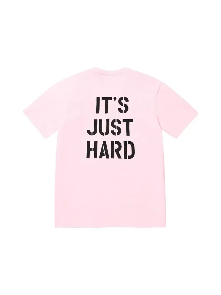 Футболка Supreme Hard Tee — изображение 2 из 2, розовый