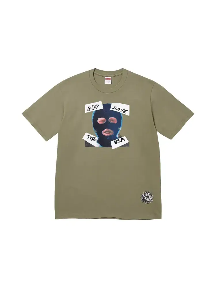 Футболка Supreme God Save Us Tee — изображение 1 из 2, зеленый