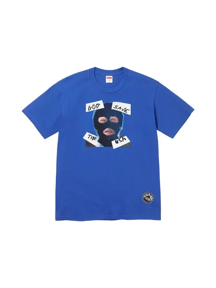 Футболка Supreme God Save Us Tee — изображение 1 из 2, синий