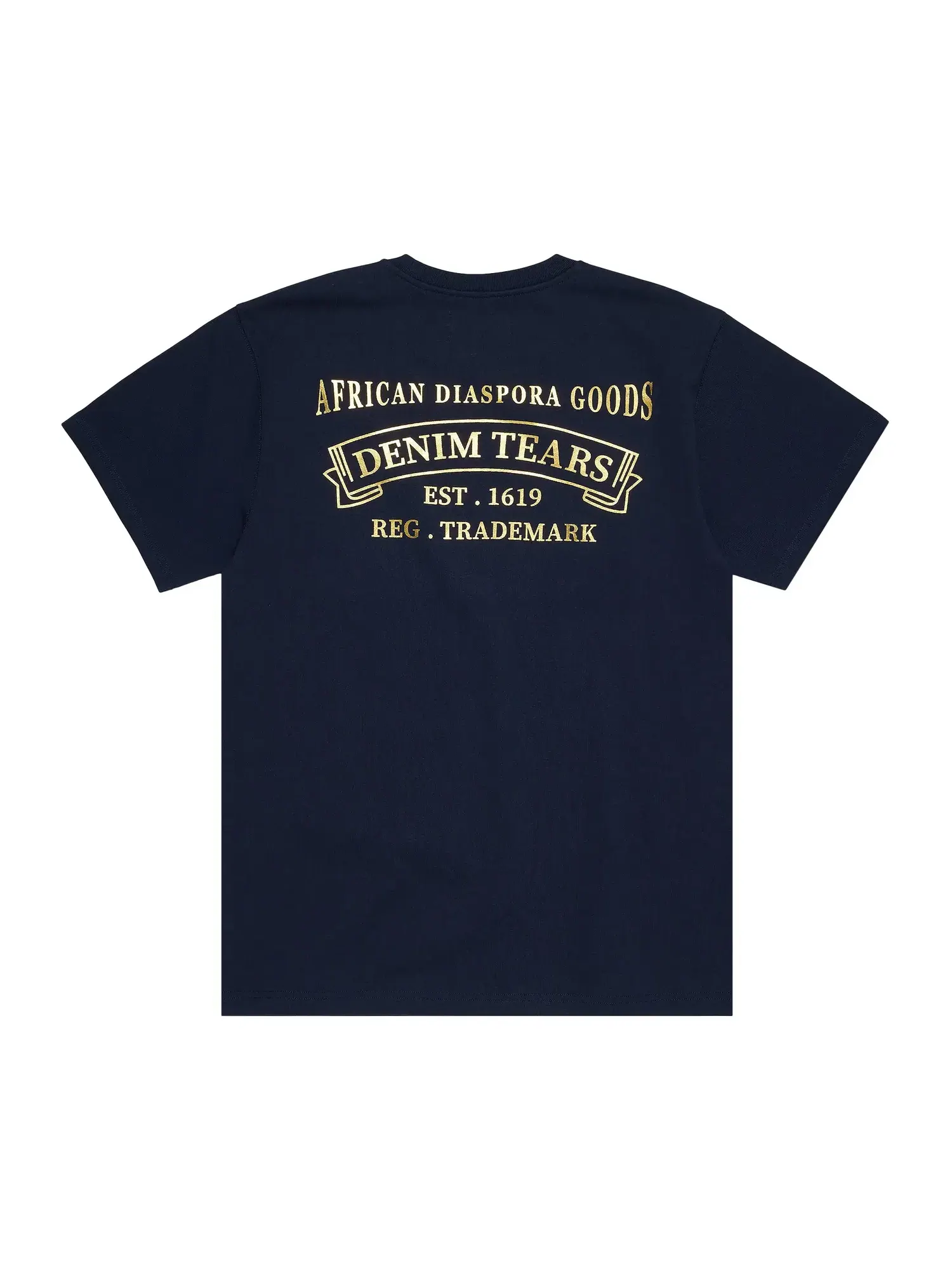 Футболка Denim Tears Adg Banner Tee — изображение 2 из 2, темно-синий