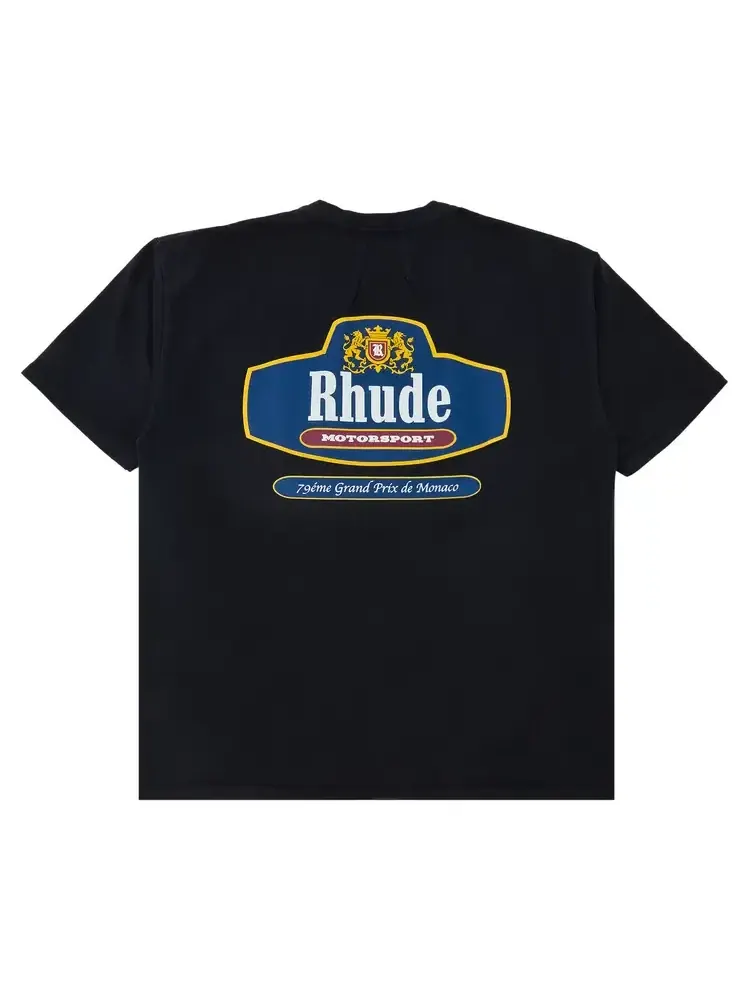 Футболка Rhude Racing Crest Tee — изображение 2 из 3, черный