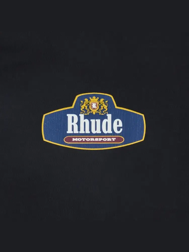 Футболка Rhude Racing Crest Tee — изображение 3 из 3, черный