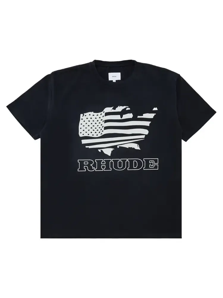 Футболка Rhude Banner — изображение 1 из 3, черный
