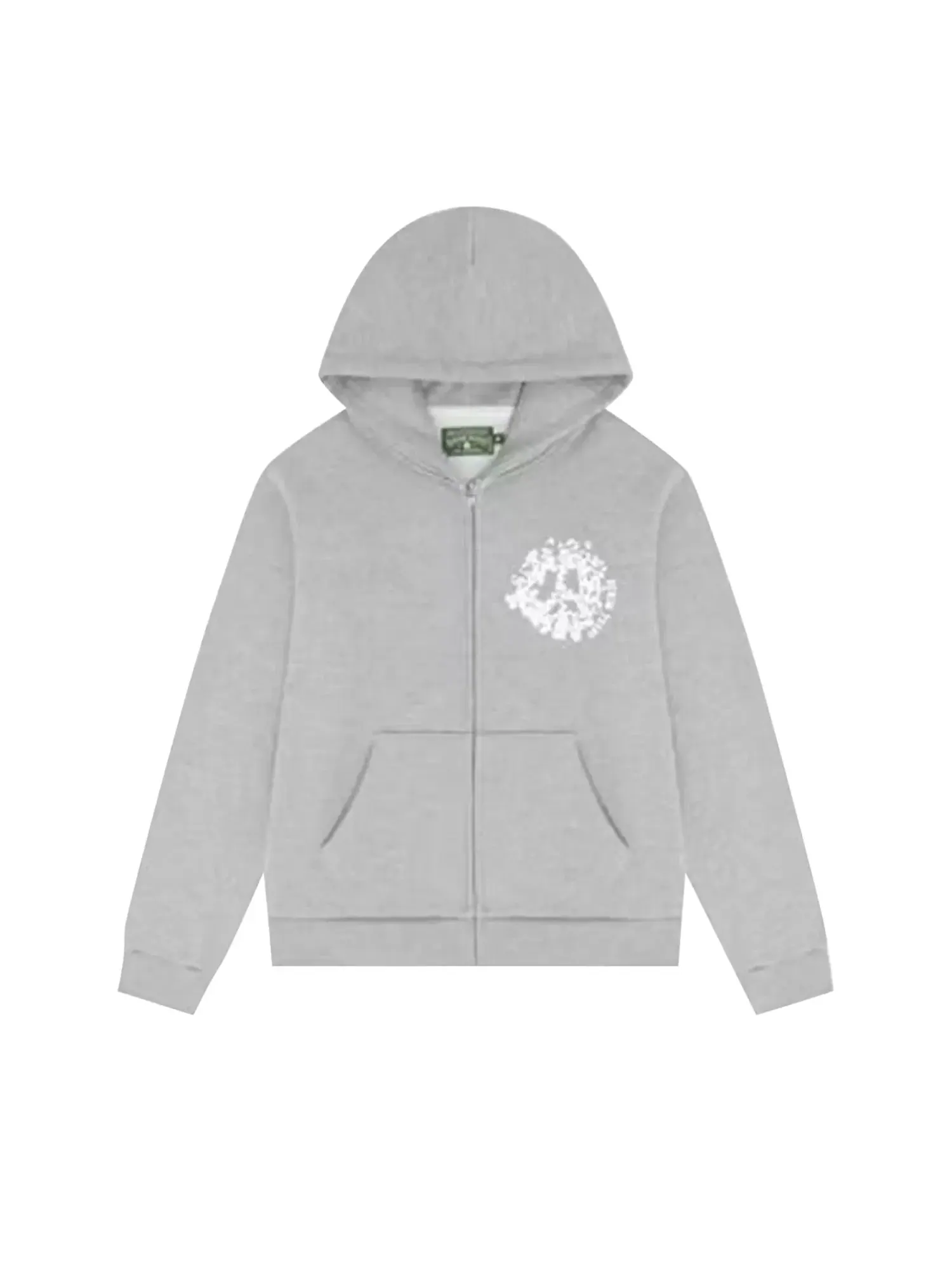 Толстовка Denim Tears Denim University на молнии — изображение 1 из 2, серый/белый