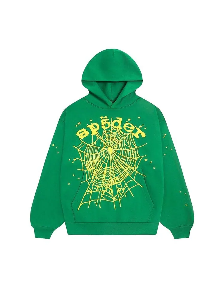 Худи Sp5der Star OG Web V2 Hoodie Slime Green — изображение 1 из 2, зеленый