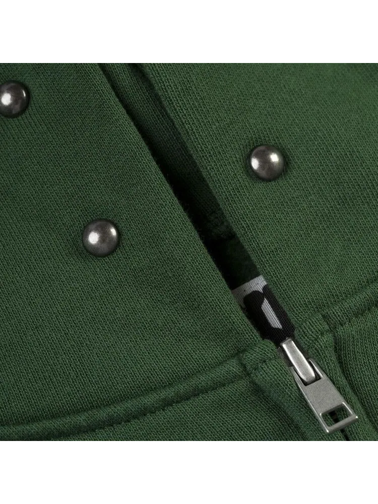Худи Sp5der Og Web Studded Zip Hoodie — изображение 3 из 3, зеленый