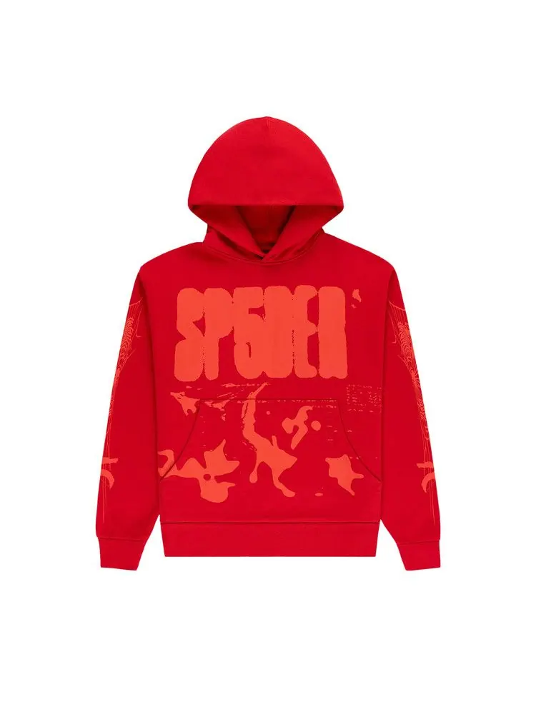 Худи Sp5der X-Ray Hoodie — изображение 1 из 3, красный