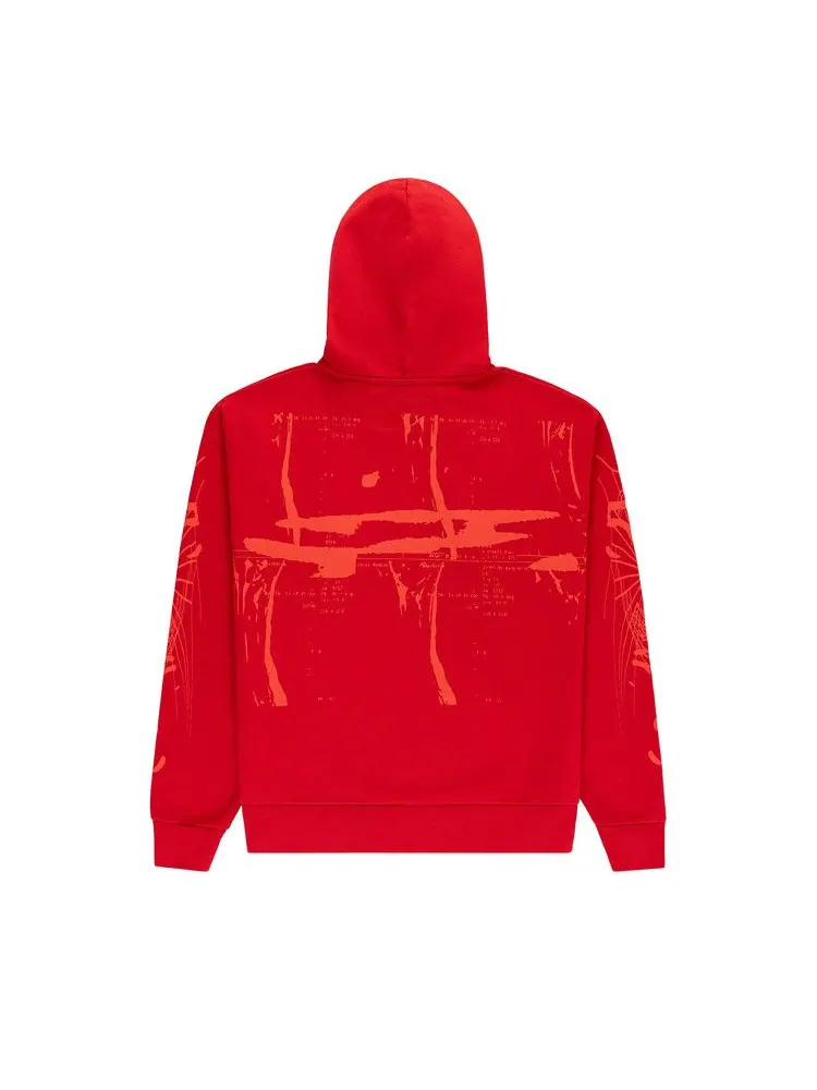 Худи Sp5der X-Ray Hoodie — изображение 2 из 3, красный