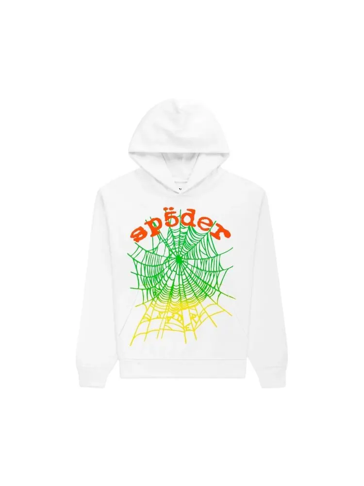 Худи Sp5der Og Web V2 Gradient Hoodie 'White' — изображение 1 из 1, белый