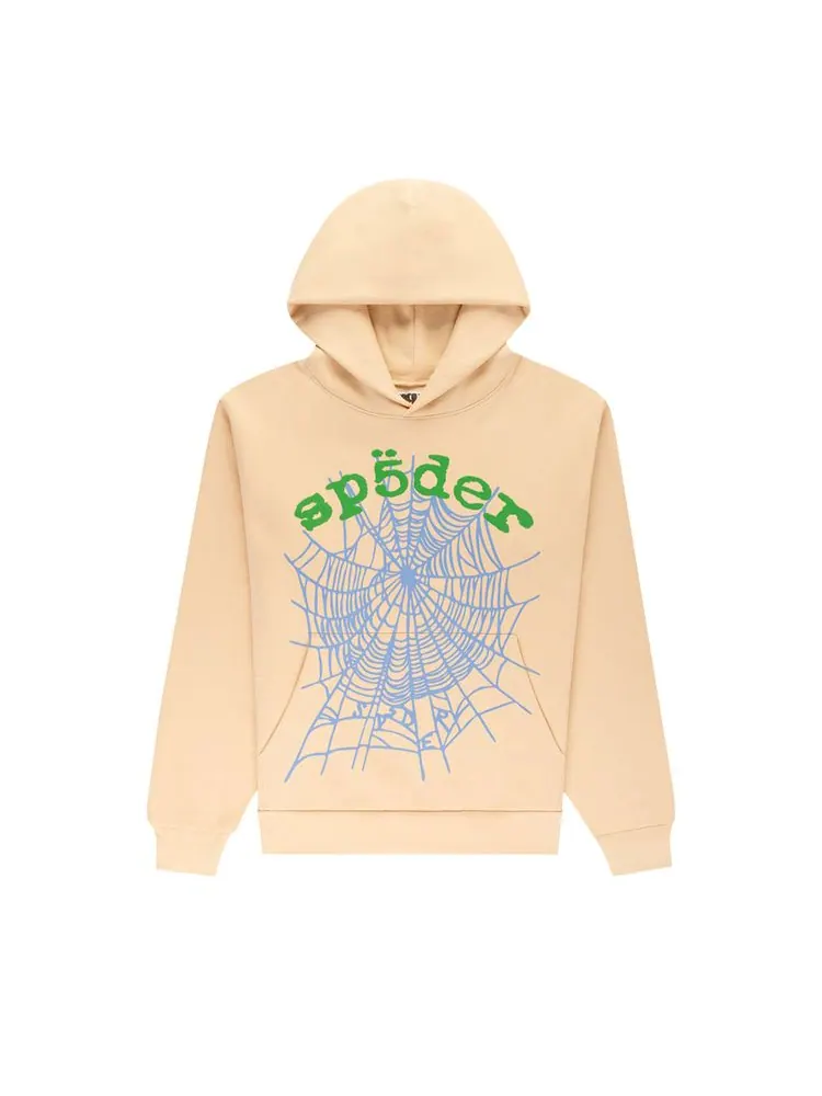 Худи Sp5der Og Web V2 Hoodie 'Cream' — изображение 1 из 3, бежевый