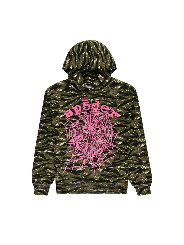 Худи Sp5der Og Web V2 Hoodie 'Tiger Camo' — изображение 1 из 2, мульти