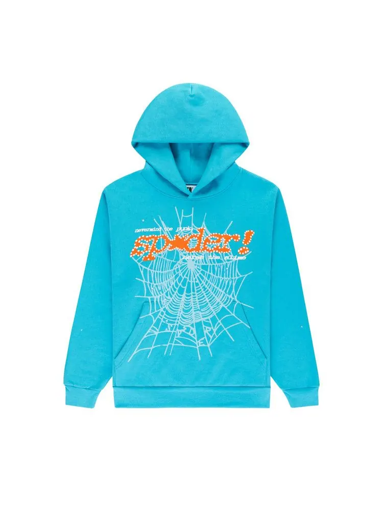 Худи Sp5der Punk V2 Hoodie — изображение 1 из 2, голубой