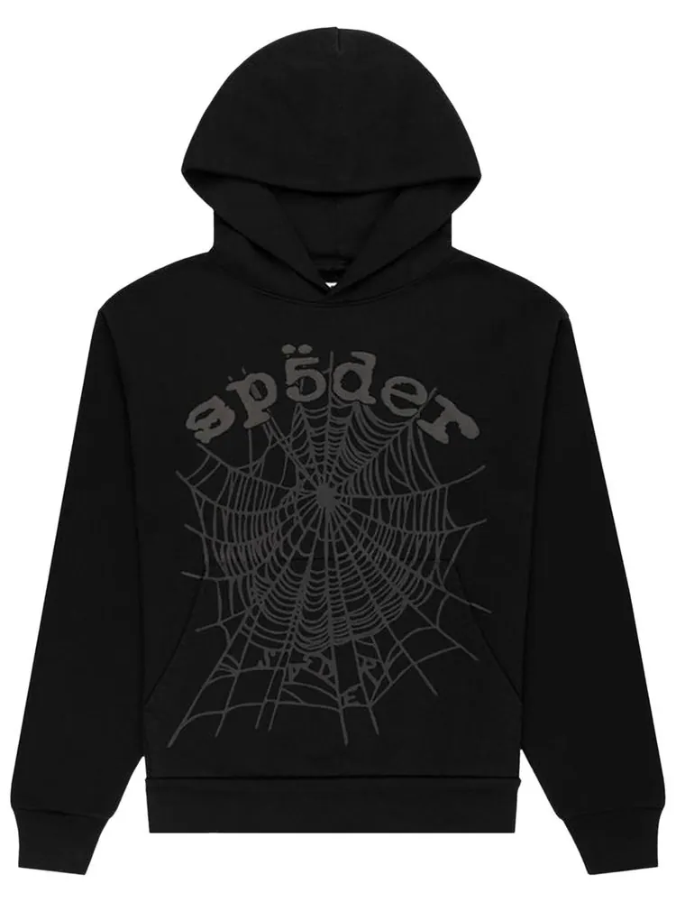 Худи Sp5der Phantom Web Hoodie 'Black' — изображение 1 из 2, черный