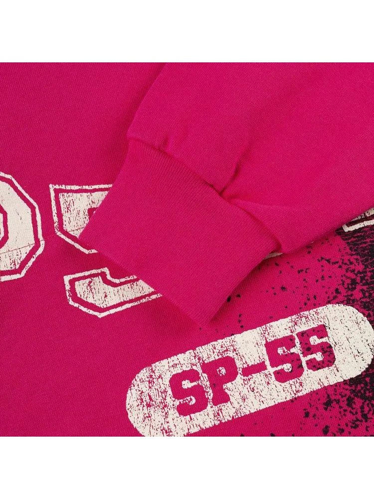 Худи Sp5der Stencil Hoodie — изображение 3 из 3, розовый