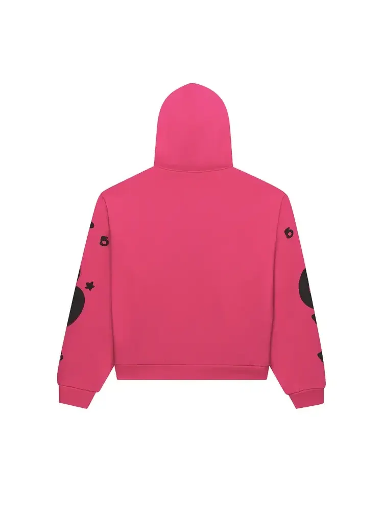 Худи Sp5der Beluga Zip Up — изображение 2 из 2, розовый