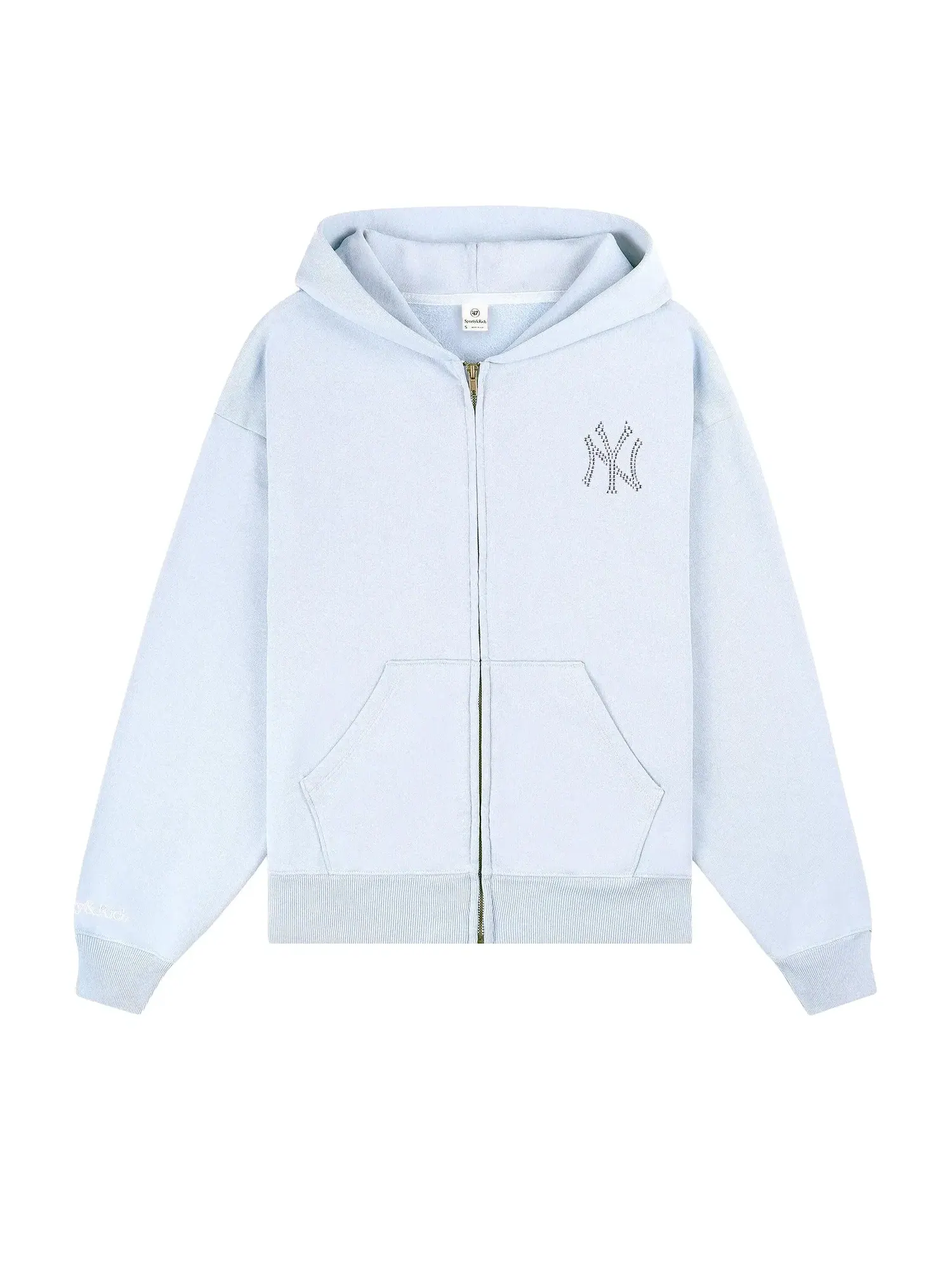 Спортивная толстовка на молнии Rich Yankees Krystal — изображение 1 из 2, белый