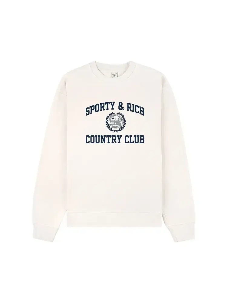 Стильный свитшот с эмблемой Sporty & Rich — изображение 1 из 2, белый