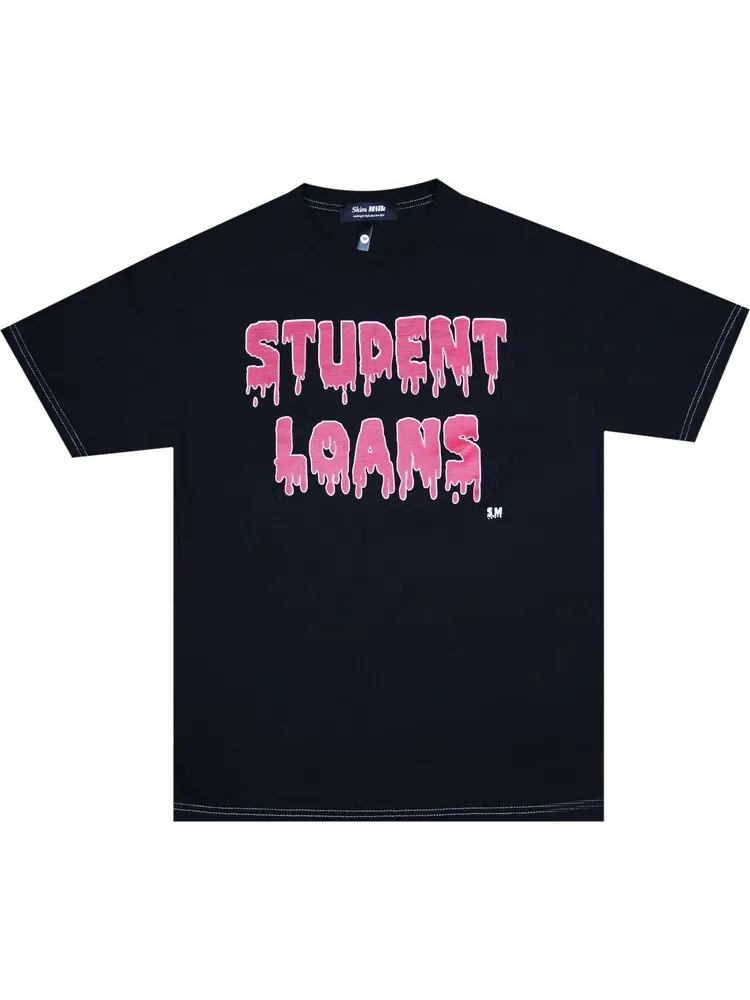 Футболка Skim Milk Student Loans Tee 'Black' — черный