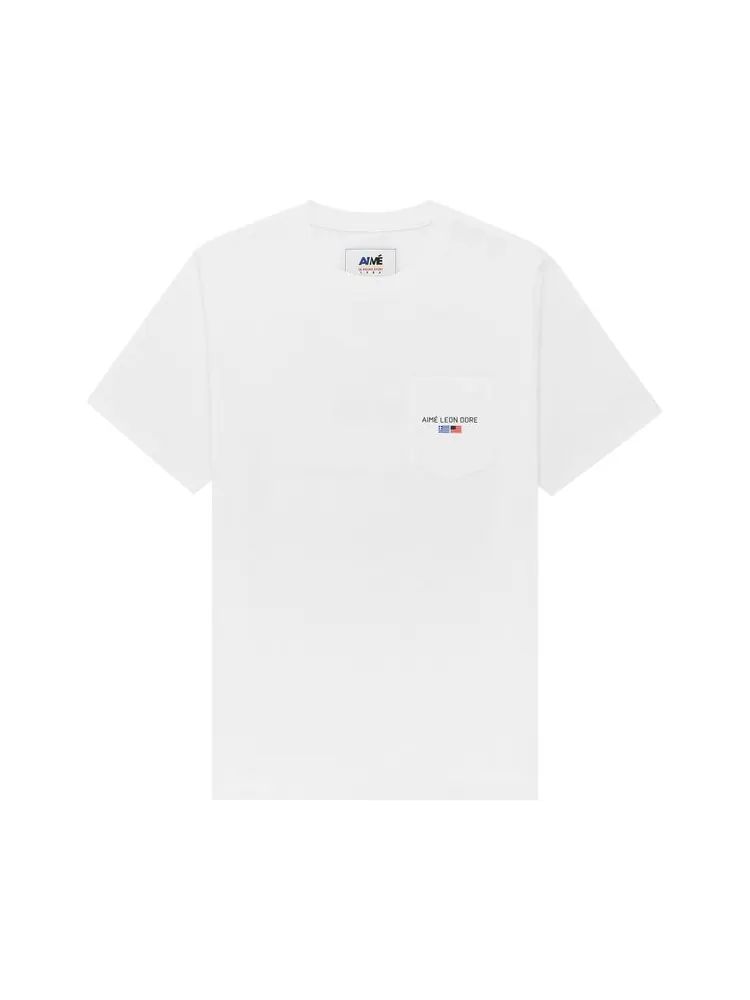 Футболка Aimé Leon Dore 38-GS Offshore 'White' — изображение 1 из 2, белый