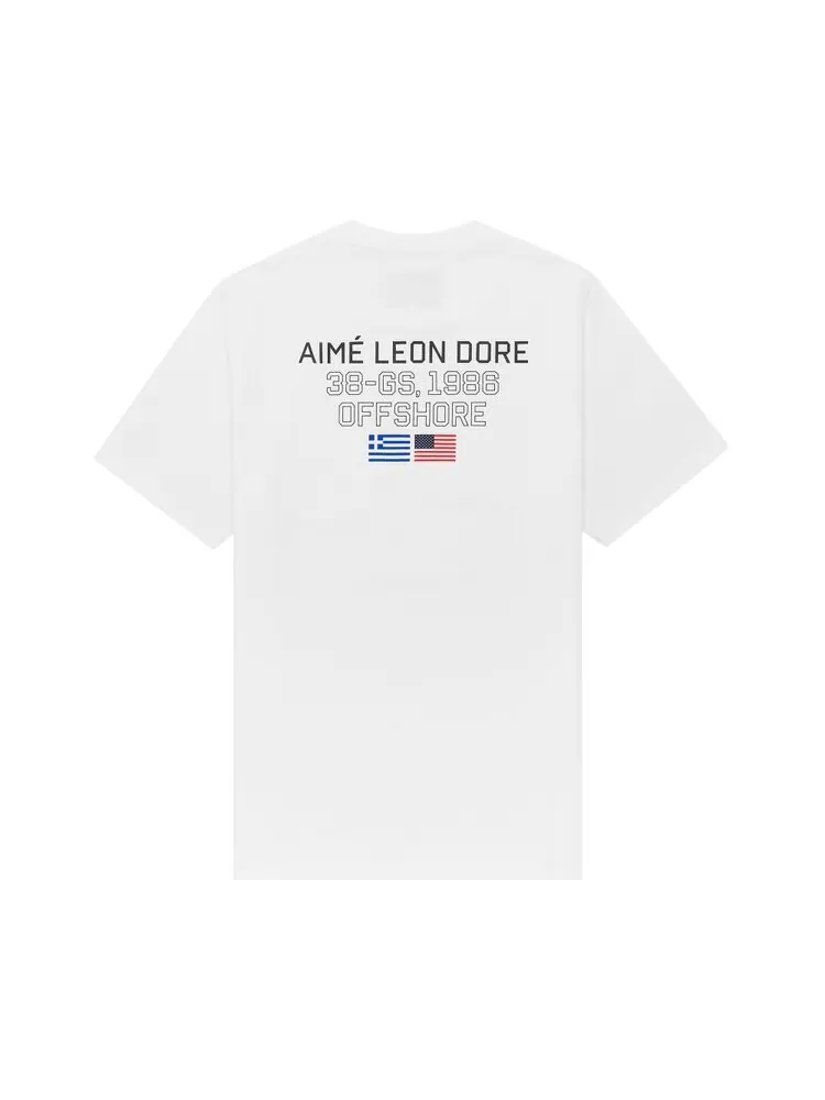 Футболка Aimé Leon Dore 38-GS Offshore 'White' — изображение 2 из 2, белый