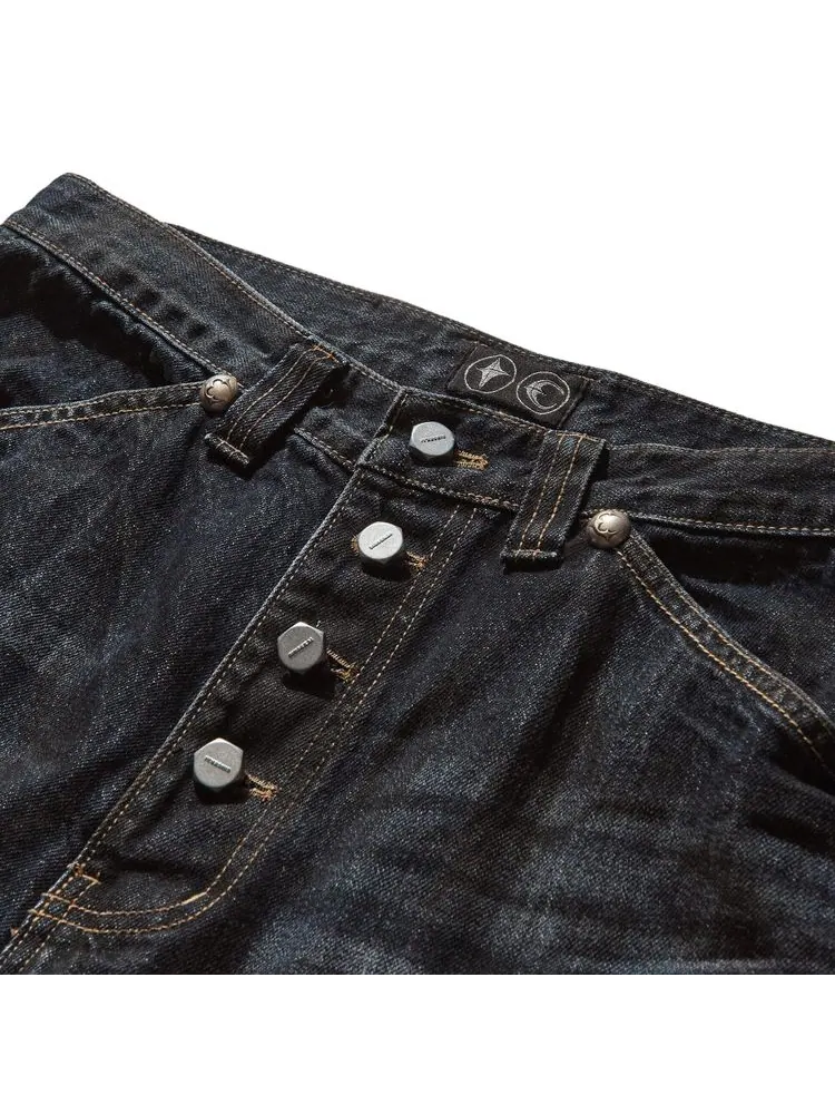 Брюки Thug Club Burn Down Denim Pants 'Blue' — изображение 3 из 3, синий
