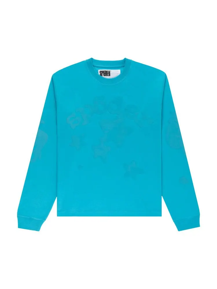 Футболка Sp5der Beluga Long-Sleeve Tee — изображение 1 из 3, синий