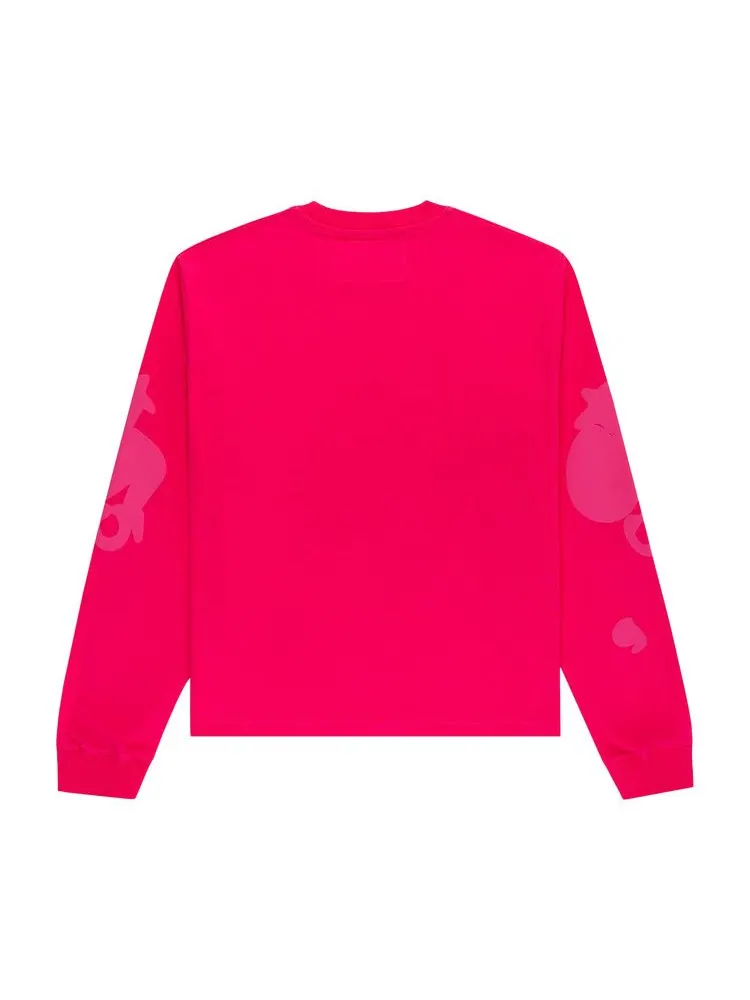 Лонгслив Sp5der Beluga Longsleeve — изображение 2 из 3, розовый