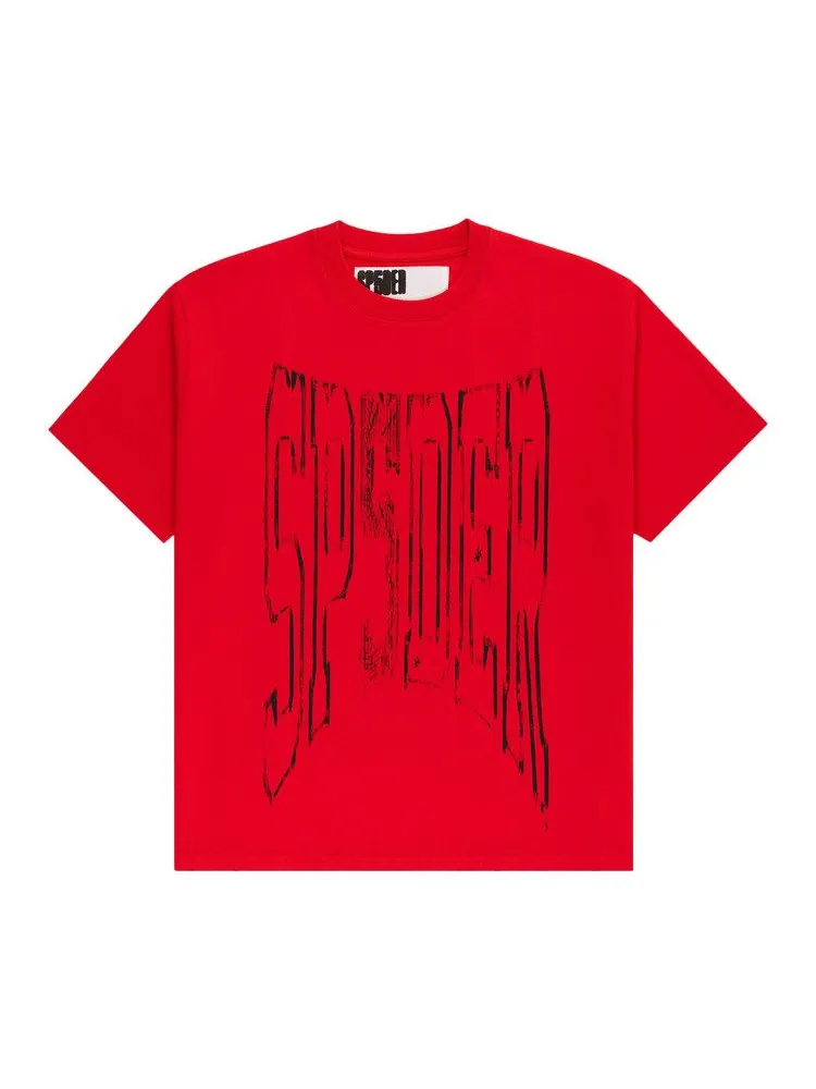Футболка Sp5der Diffused Collegiate Tee — изображение 1 из 3, красный