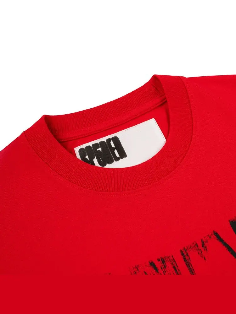 Футболка Sp5der Diffused Collegiate Tee — изображение 3 из 3, красный