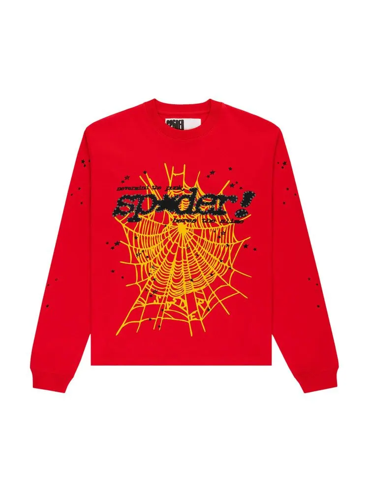 Лонгслив Sp5der Punk V2 Long-Sleeve — изображение 1 из 3, красный