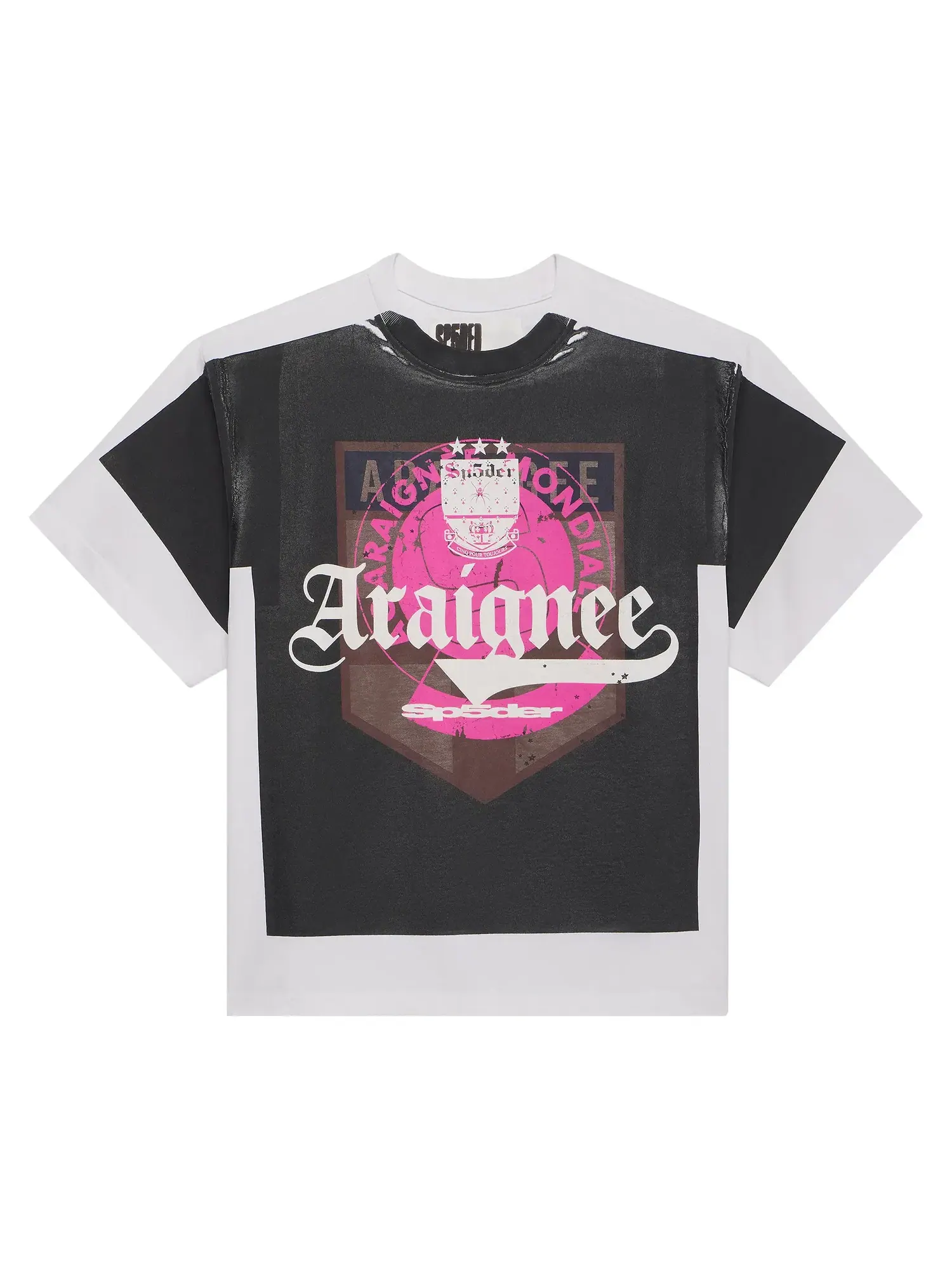 Футболка Sp5der Overprint Araignee Tee — изображение 1 из 2, черный