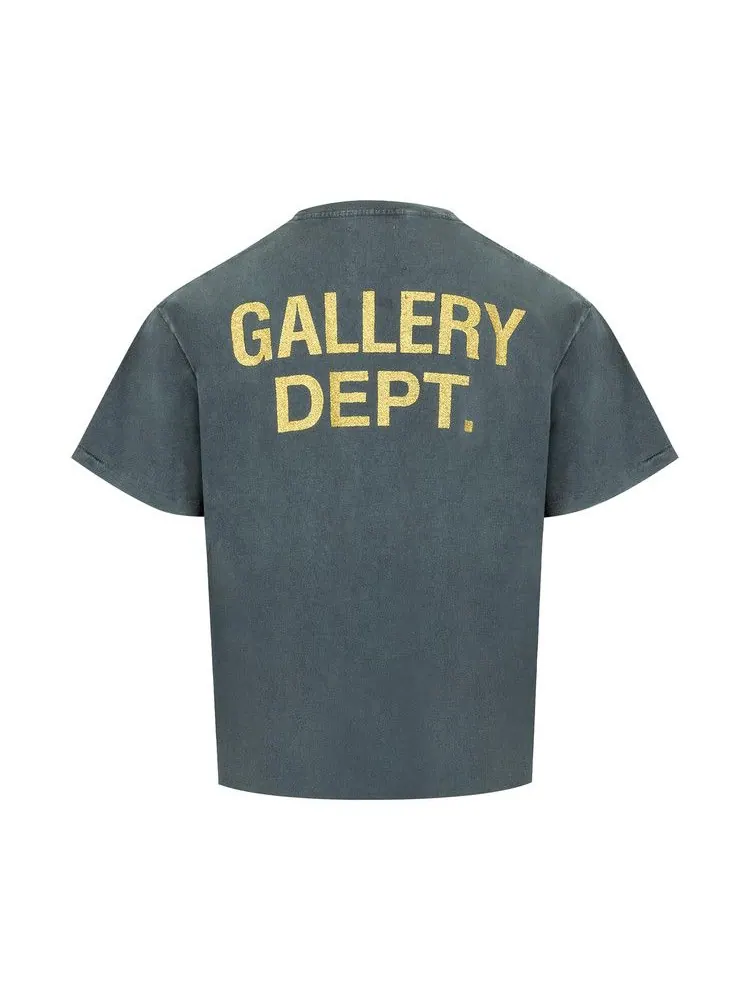 Футболка Gallery Dept. The Force Logo Tee — изображение 2 из 2, светлый винтажный черный