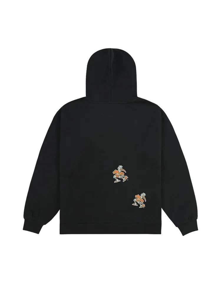Худи Cactus Jack By Travis Scott Cactus Jack by Travis Scott x Mitchell & Ness University Of Miami Hoodie, черный