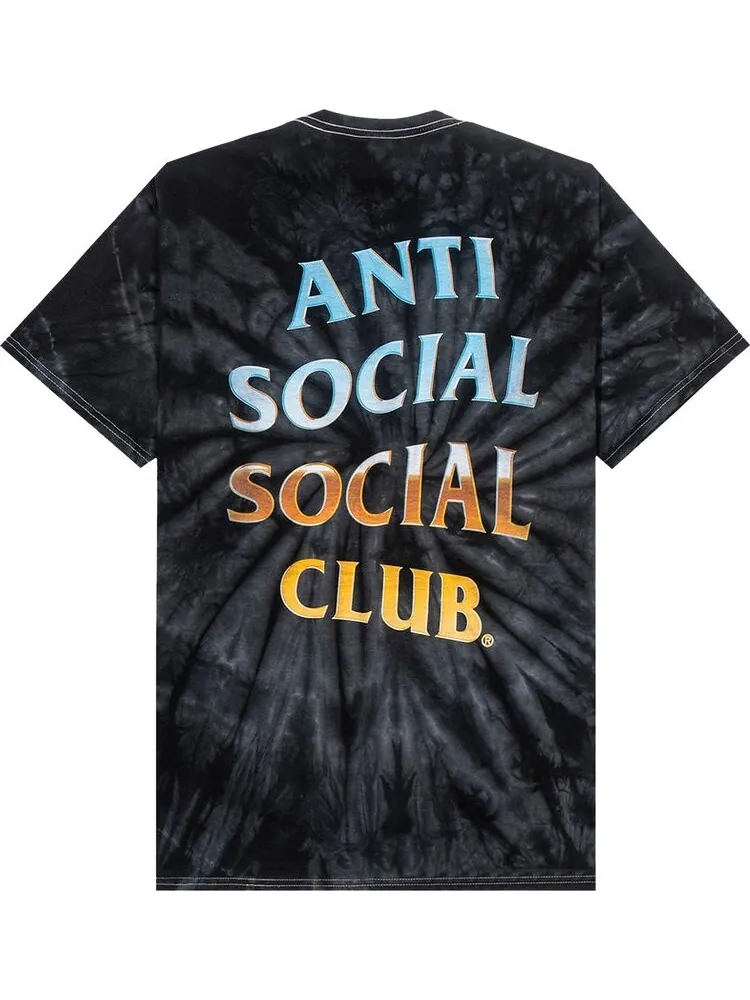 Футболка Anti Social Social Club Thermal Tie Dye Black — изображение 2 из 2, черный