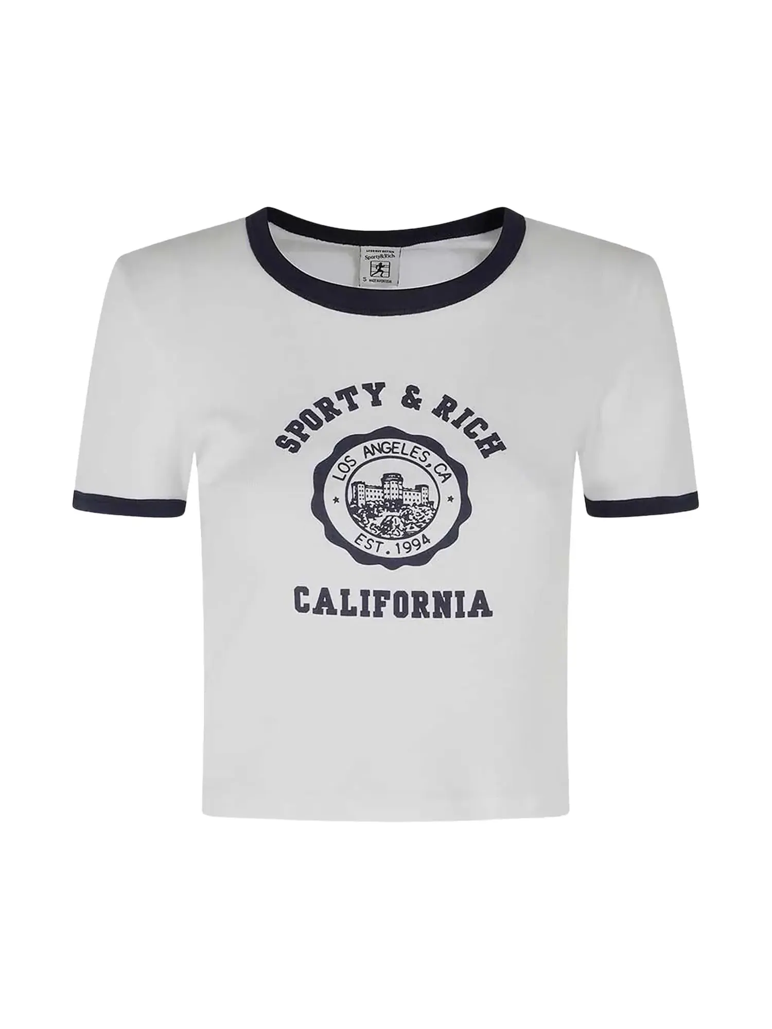 Спортивная футболка с контрастной отделкой и эмблемой Rich California — изображение 1 из 2, белый