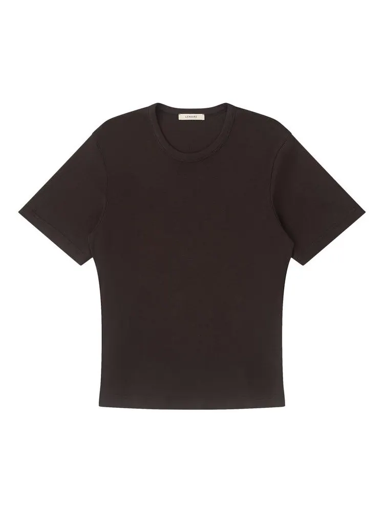 Футболка Lemaire Rib T-Shirt, Squid Ink — изображение 1 из 2, черный
