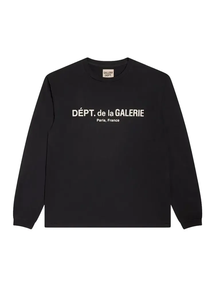 Футболка с длинными рукавами Gallery Dept. French Logo Lux — изображение 1 из 2, черный