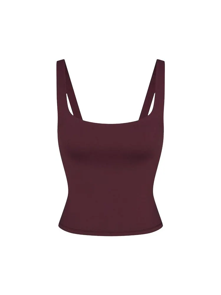 Топ NikeSKIMS Matte Square Neck Tank — изображение 1 из 1, фиолетовый