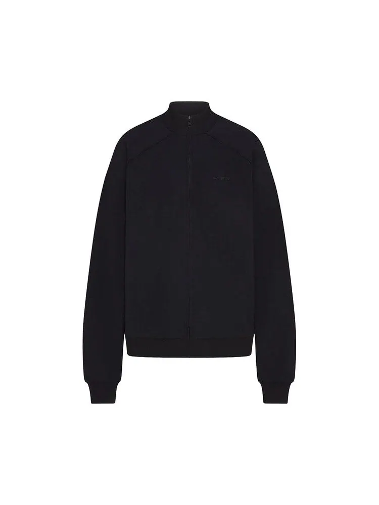 Спортивная куртка NikeSKIMS Matte Tricot Oversized Track Jacket — изображение 1 из 1, обсидиан